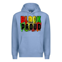 Colony Blue black and proud Premium Hoodie - CowGirlArtShop