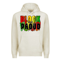 Oatmeal Heather black and proud Premium Hoodie - CowGirlArtShop