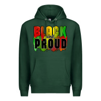 Sports Green black and proud Premium Hoodie - CowGirlArtShop
