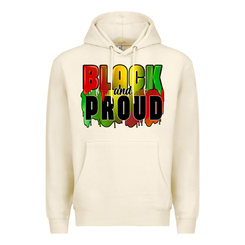 Black And Proud Premium Hoodie by CowGirlArtShop | Teevron