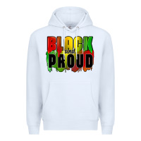 White black and proud Premium Hoodie - CowGirlArtShop