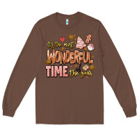 Chestnut its the most wonderful time of the year Long Sleeve Tee - MaliasSmallBusiness