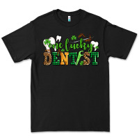 Black st patricks day one lucky dentist Premium Tee - AdoDesignShop