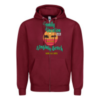Burgundy Family Vacation 2020 Read Or Not Virginia Beach Here We Come Zipper Hoodie - Bettercallsaul