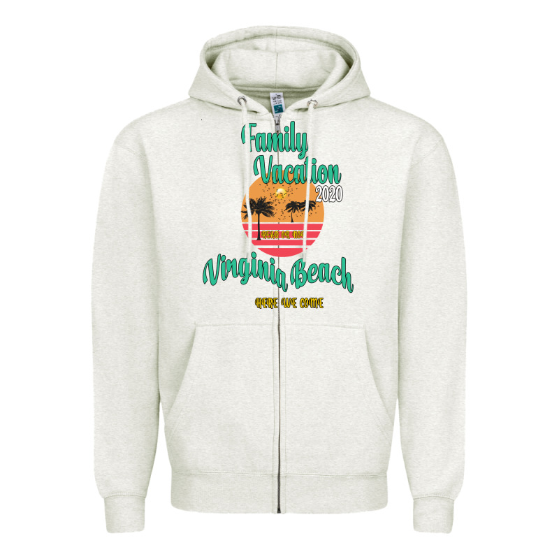 Family Vacation 2020 Read Or Not Virginia Beach Here We Come Zipper Hoodie by Bettercallsaul | Teevron