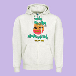 Family Vacation 2020 Read Or Not Virginia Beach Here We Come Zipper Hoodie Designed By Bettercallsaul