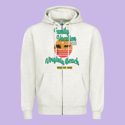 Family Vacation 2020 Read Or Not Virginia Beach Here We Come Zipper Hoodie Designed By Bettercallsaul