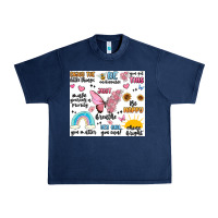 Navy positive affirmations Urban Heavy Tee - MaliasSmallBusiness