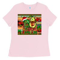 Bubblegum Pink feliz navocado Ladies Tee - JahusDesignShop