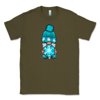 Army Green winter gnome with snowflake Classic Tee - NancyCooperArtShop