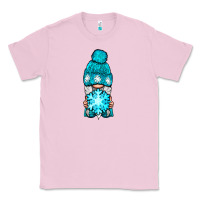 Bubblegum Pink winter gnome with snowflake Classic Tee - NancyCooperArtShop