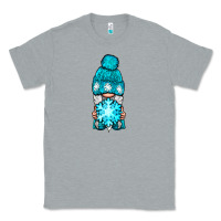 Heather Grey winter gnome with snowflake Classic Tee - NancyCooperArtShop