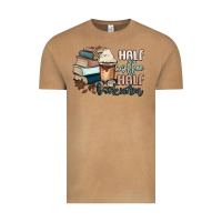 Vintage Camel half coffee half bookworm Vintage Tee - MaliasSmallBusiness