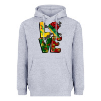 Heather Grey love juneteenth Heavyweight Hoodie - CowGirlArtShop