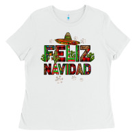 White feliz navidad Ladies Tee - JahusDesignShop