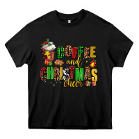 Black coffee and christmas cheer Heavy Core Tee - AdoDesignShop