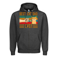 Charcoal Heather Best Cat Dad Ever Zipper Hoodie - Bettercallsaul