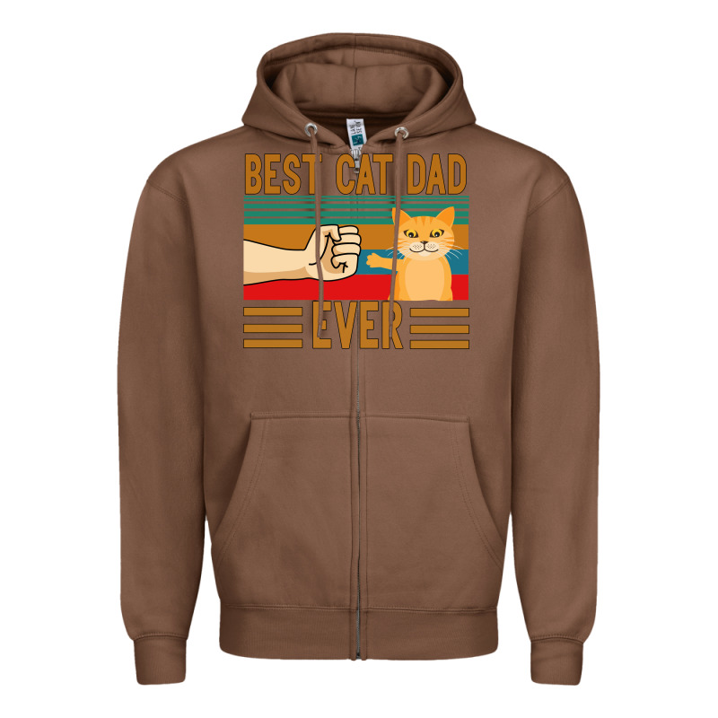 Best Cat Dad Ever Zipper Hoodie by Bettercallsaul | Teevron