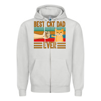 Dove Grey Best Cat Dad Ever Zipper Hoodie - Bettercallsaul