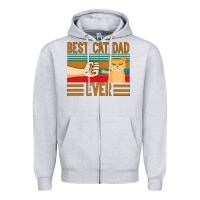Heather Grey Best Cat Dad Ever Zipper Hoodie - Bettercallsaul
