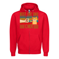 Red Best Cat Dad Ever Zipper Hoodie - Bettercallsaul