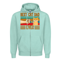 Seafoam Best Cat Dad Ever Zipper Hoodie - Bettercallsaul