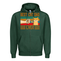 Sports Green Best Cat Dad Ever Zipper Hoodie - Bettercallsaul