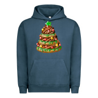 Pigment Midnight Navy chocolate christmas cookie cake Urban Hoodie - FaDigitalArtStudio