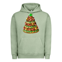 Pigment Oil Green chocolate christmas cookie cake Urban Hoodie - FaDigitalArtStudio