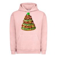 Pigment Salmon chocolate christmas cookie cake Urban Hoodie - FaDigitalArtStudio