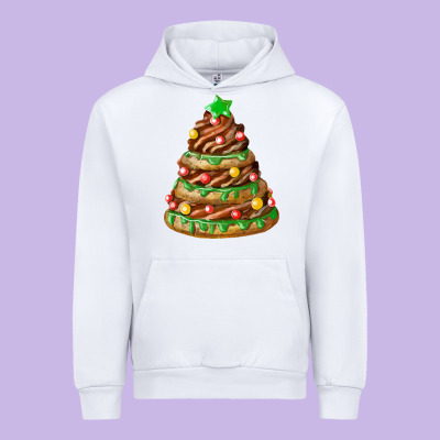 Chocolate Christmas Cookie Cake Urban Hoodie Designed By Fadigitalartstudio