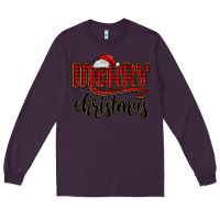 Plum merry christmas Long Sleeve Tee - MaliasSmallBusiness