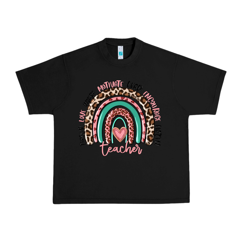 Teacher Rainbow Urban Heavy Tee by MaliasSmallBusiness | Teevron