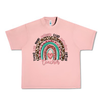 Salmon teacher rainbow Urban Heavy Tee - MaliasSmallBusiness