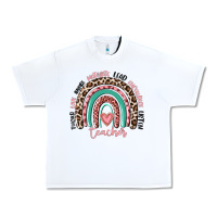 White teacher rainbow Urban Heavy Tee - MaliasSmallBusiness
