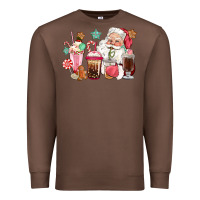 Chestnut pink santa christmas santa coffe cups Premium Sweatshirt - CowGirlArtShop