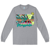 Heather Grey mama cita needs a margarita Long Sleeve Tee - JahusDesignShop
