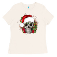 Bone skull Christmas cactus Ladies Tee - JahusDesignShop