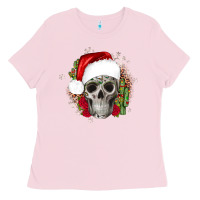 Bubblegum Pink skull Christmas cactus Ladies Tee - JahusDesignShop