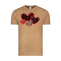 Leopard Hearts Vintage Tee | Teevron