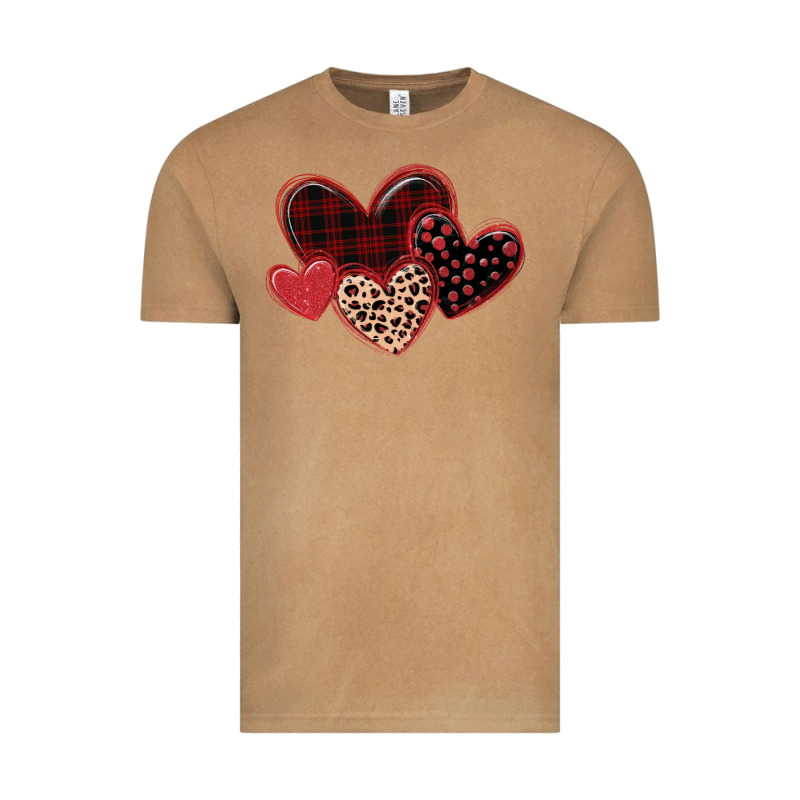 Leopard Hearts Vintage Tee by MaliasSmallBusiness | Teevron