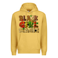 Antique Gold black girl magic juneteenth Premium Hoodie - CowGirlArtShop