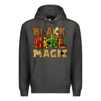 Charcoal Heather black girl magic juneteenth Premium Hoodie - CowGirlArtShop