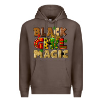 Coffee black girl magic juneteenth Premium Hoodie - CowGirlArtShop