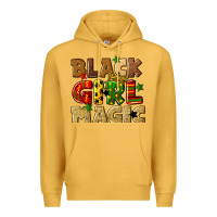 Mustard black girl magic juneteenth Premium Hoodie - CowGirlArtShop