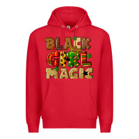 Red black girl magic juneteenth Premium Hoodie - CowGirlArtShop