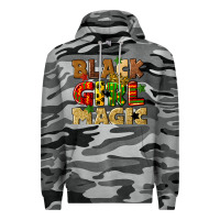Slate Camo black girl magic juneteenth Premium Hoodie - CowGirlArtShop
