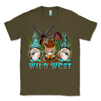 Army Green wild west gnomies Classic Tee - NancyCooperArtShop