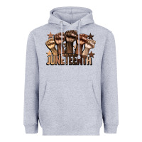 Heather Grey melanin juneteenth Heavyweight Hoodie - CowGirlArtShop