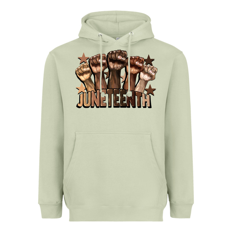 Melanin Juneteenth Heavyweight Hoodie by CowGirlArtShop | Teevron